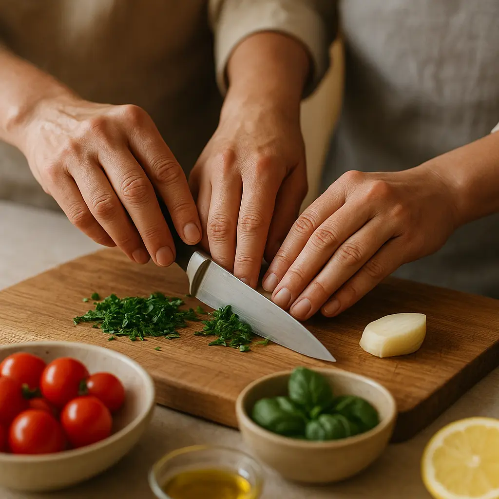 Private Kochlektion in kleiner Gruppe